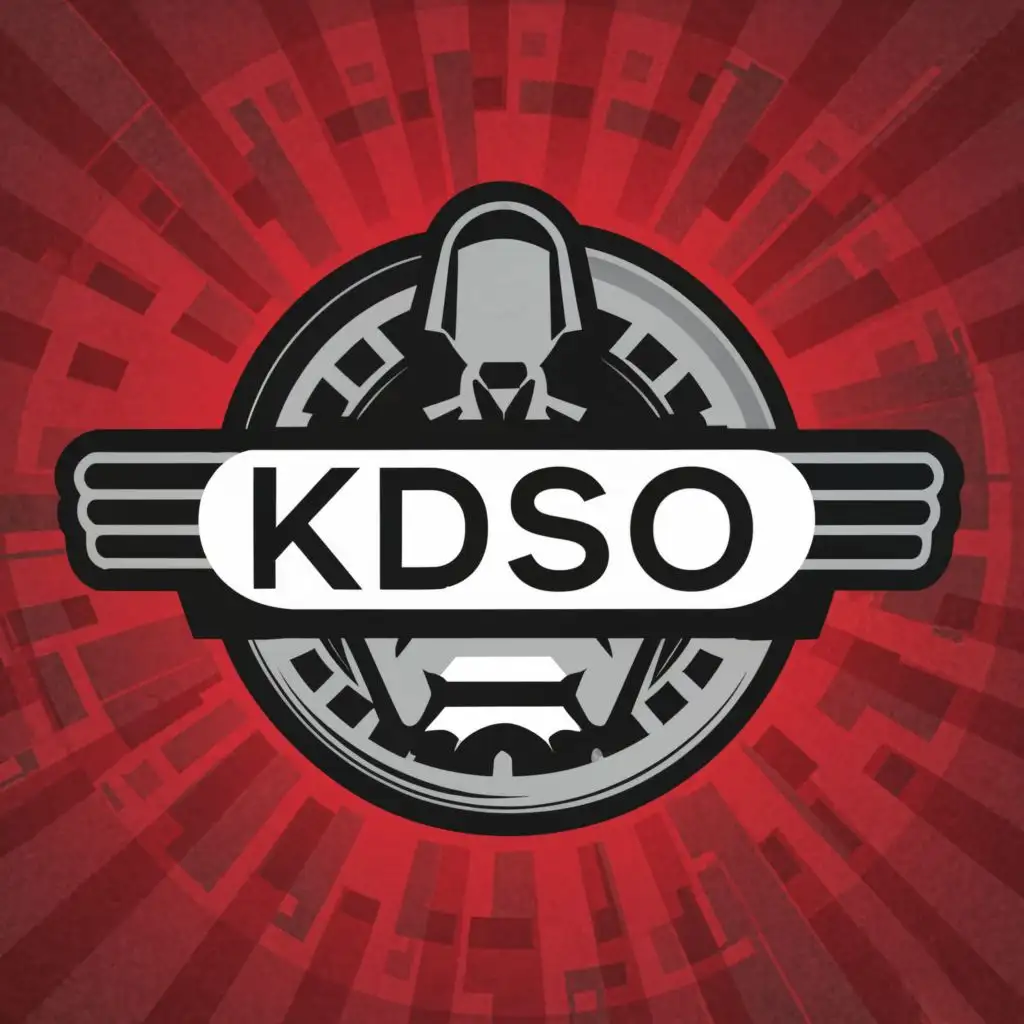 logo, spy, with the text "kdso", typography
