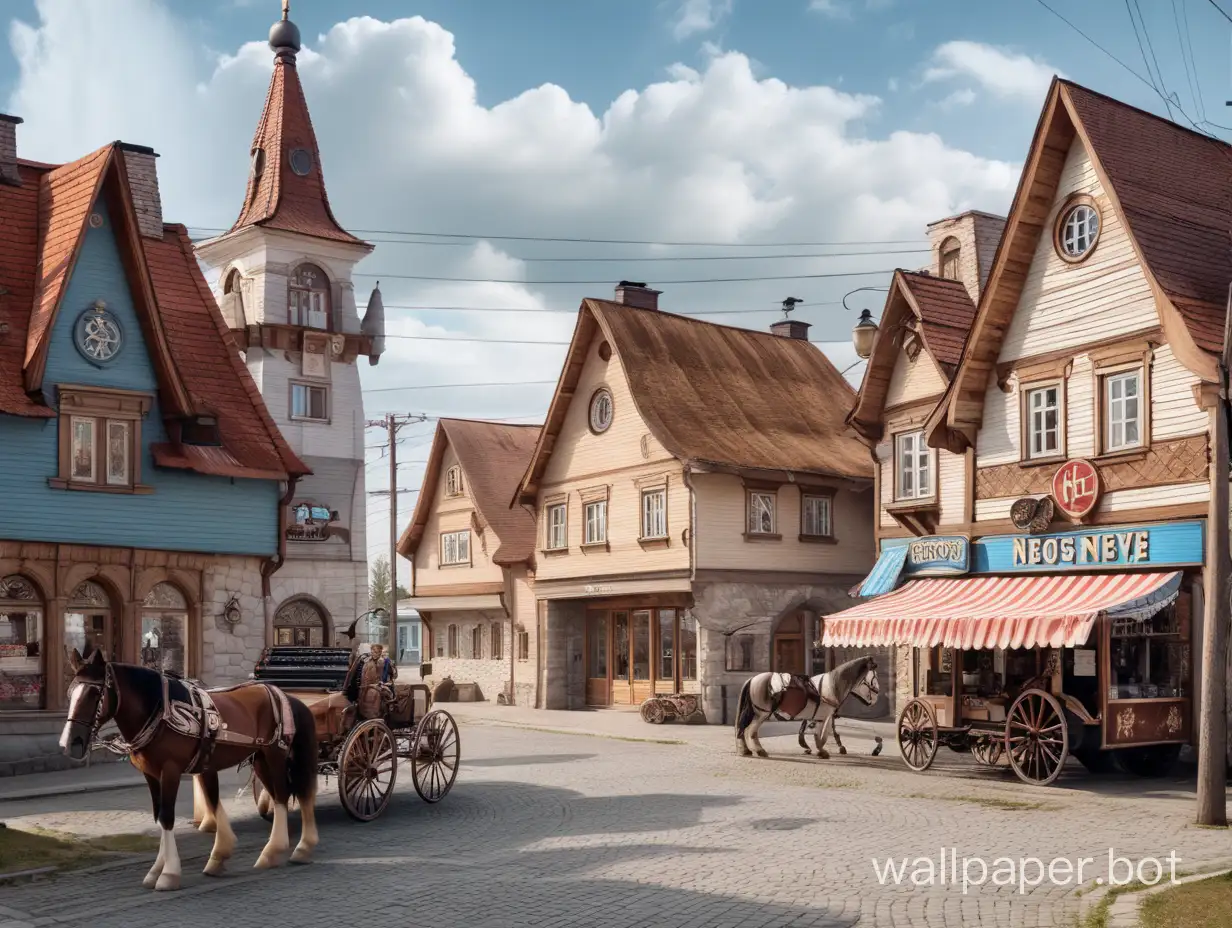 MedievalThemed-American-Village-with-Electric-Lamps-and-Unique-Shops