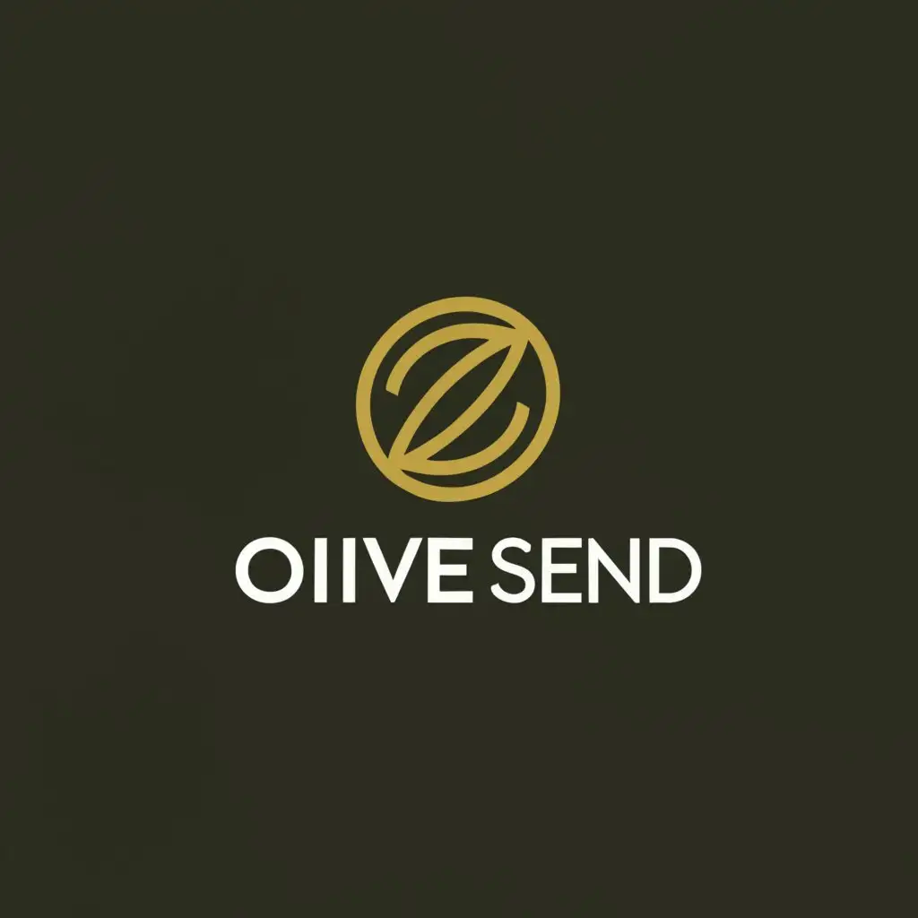a logo design,with the text "Olive Send", main symbol:olive leaf,Moderate,be used in Finance industry,clear background