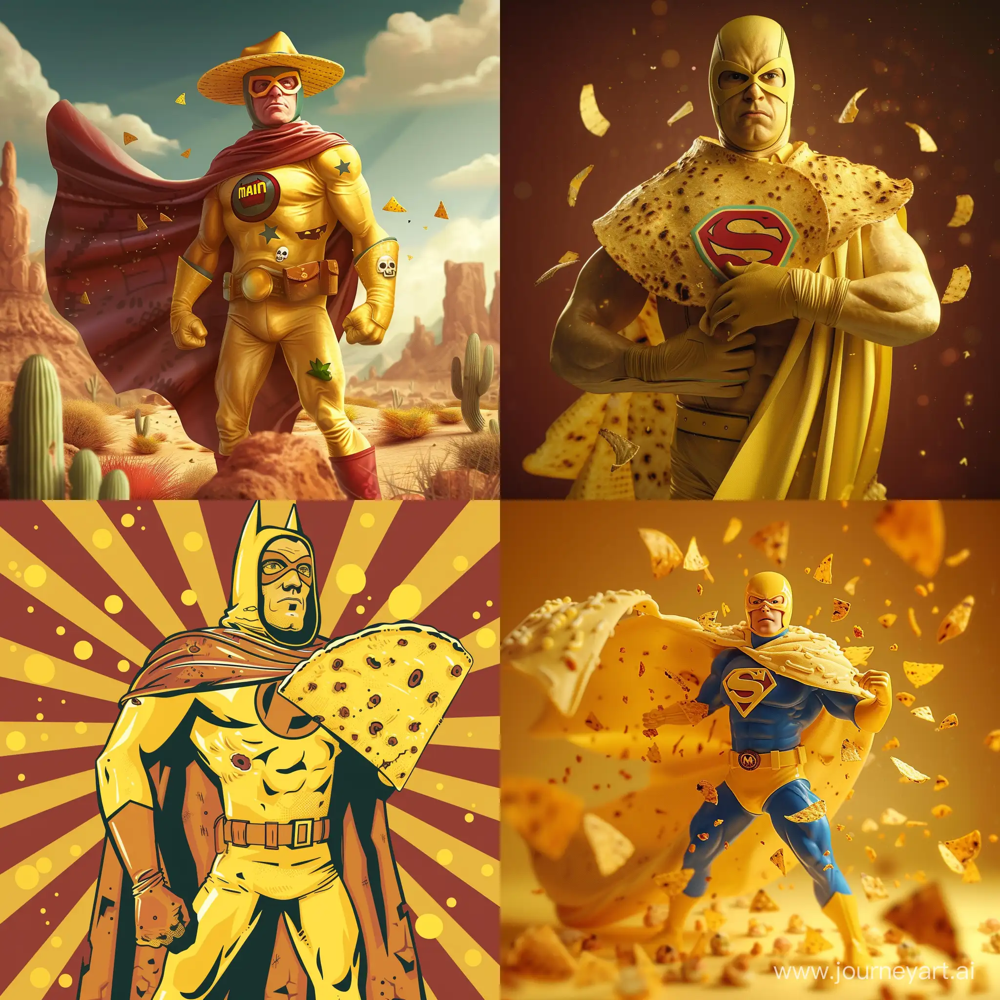 a superhero that is called the tortilla man and saves all the tortills