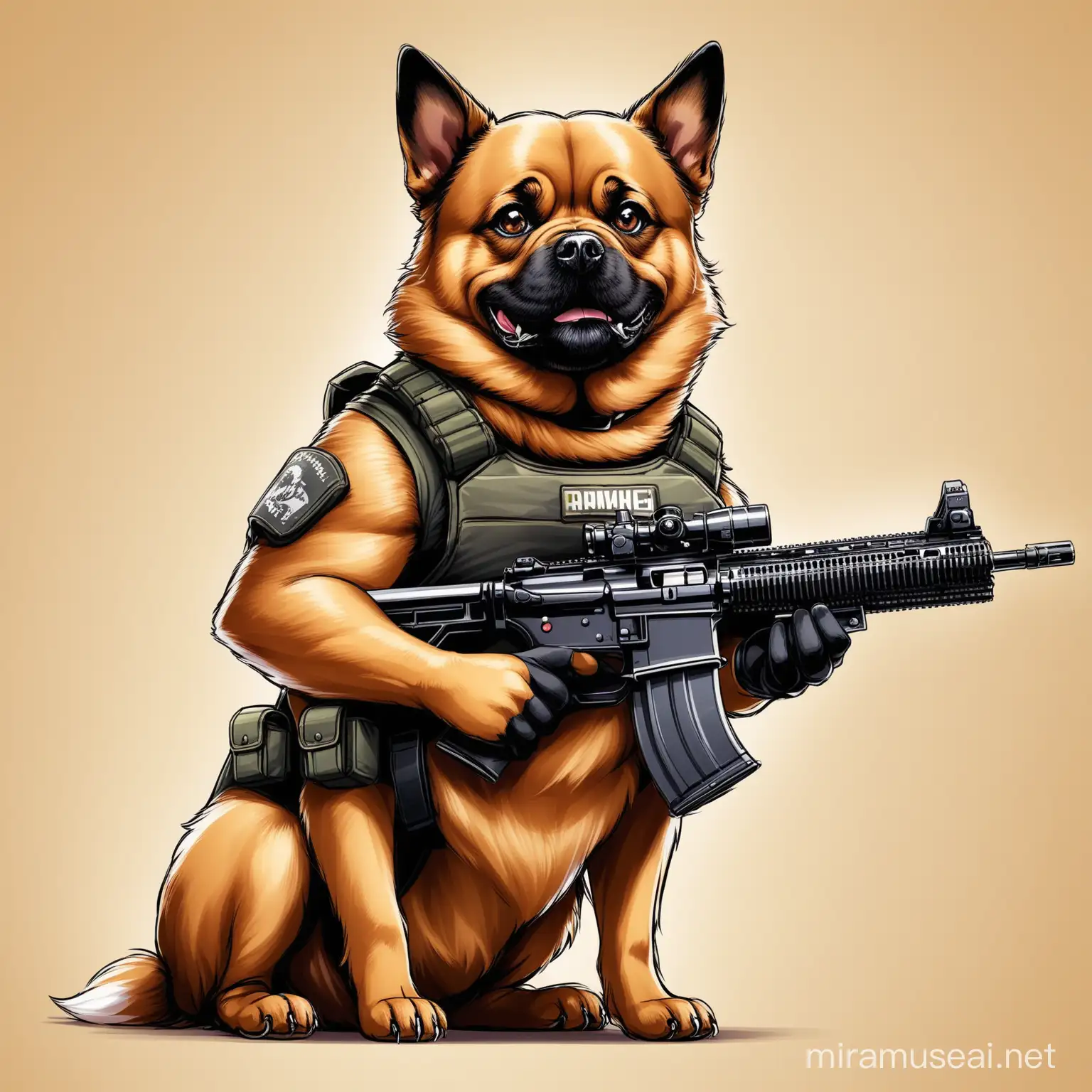 perro armado 