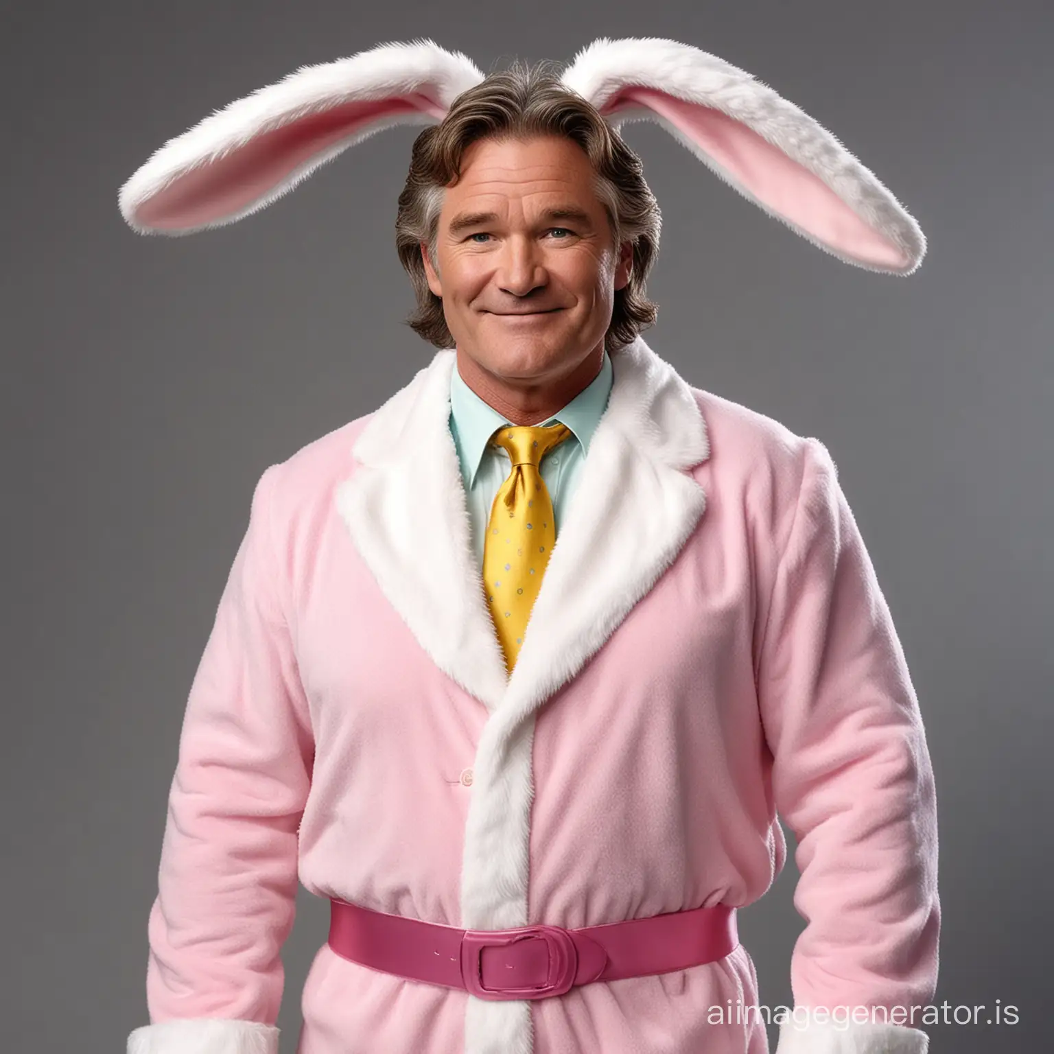 Kurt russell dressed as the easter bunny