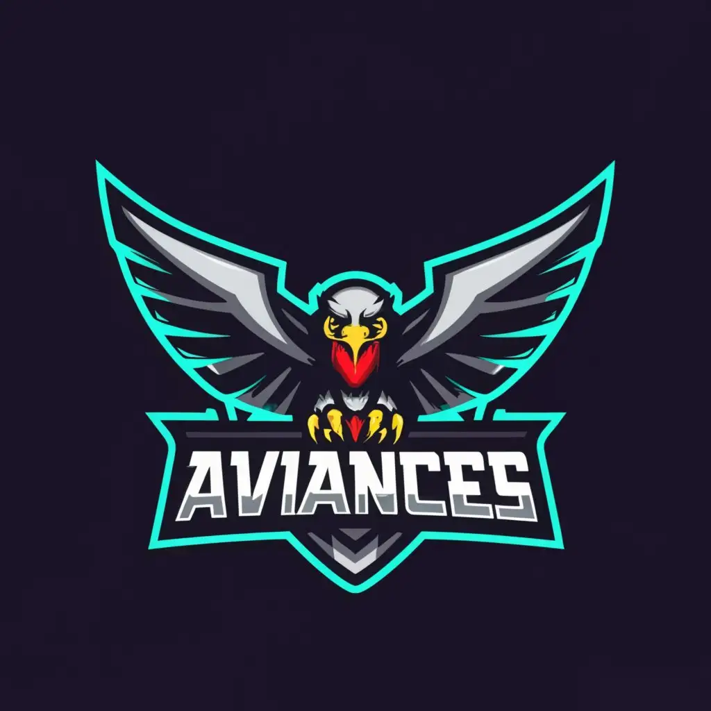 a logo design,with the text "it is a esports team with a logo of eagle", main symbol:AVIANCES,Moderate,be used in Sports Fitness industry,clear background