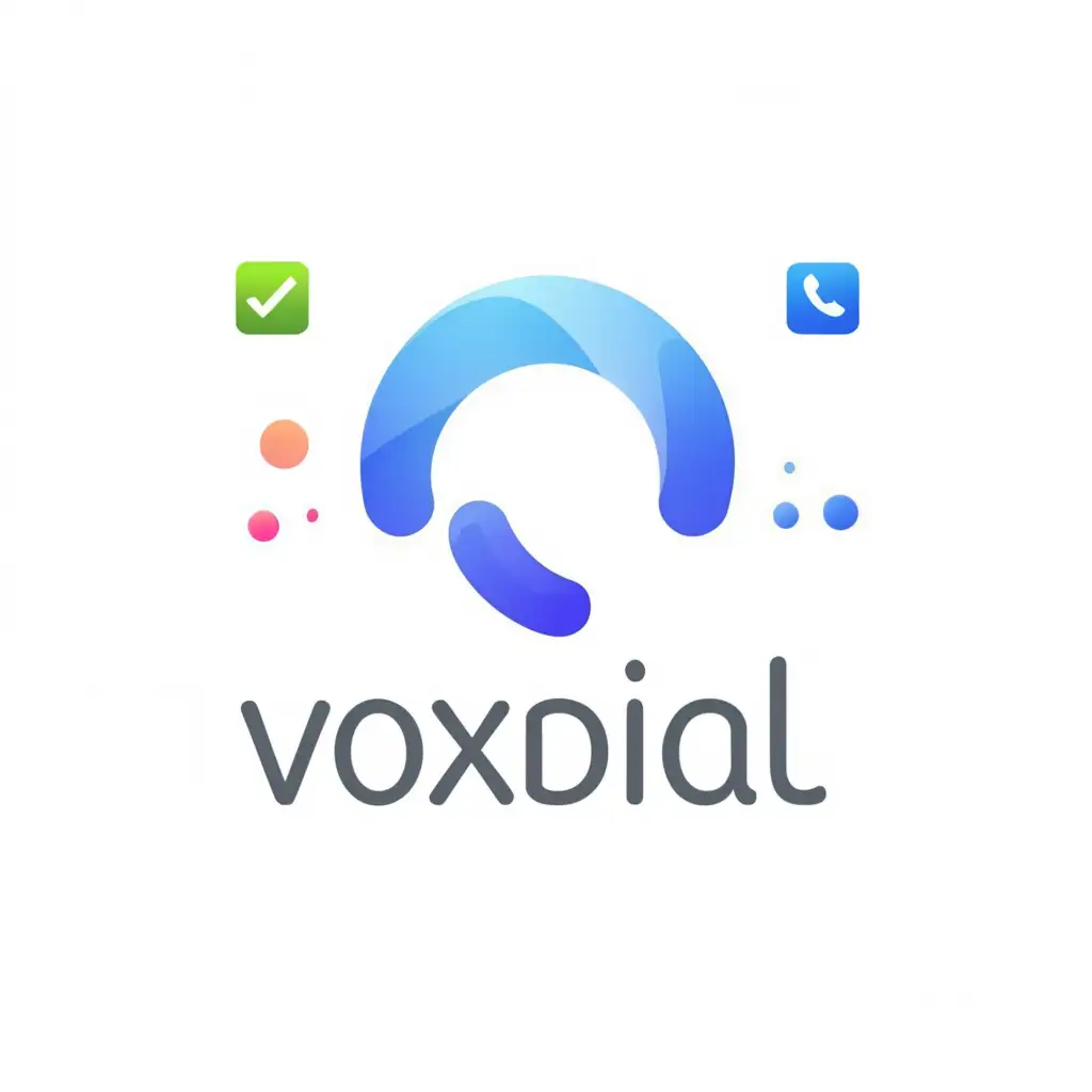 a logo design,with the text 'voxdial', main symbol:telephone,Moderate, be used in Internet industry, clear background