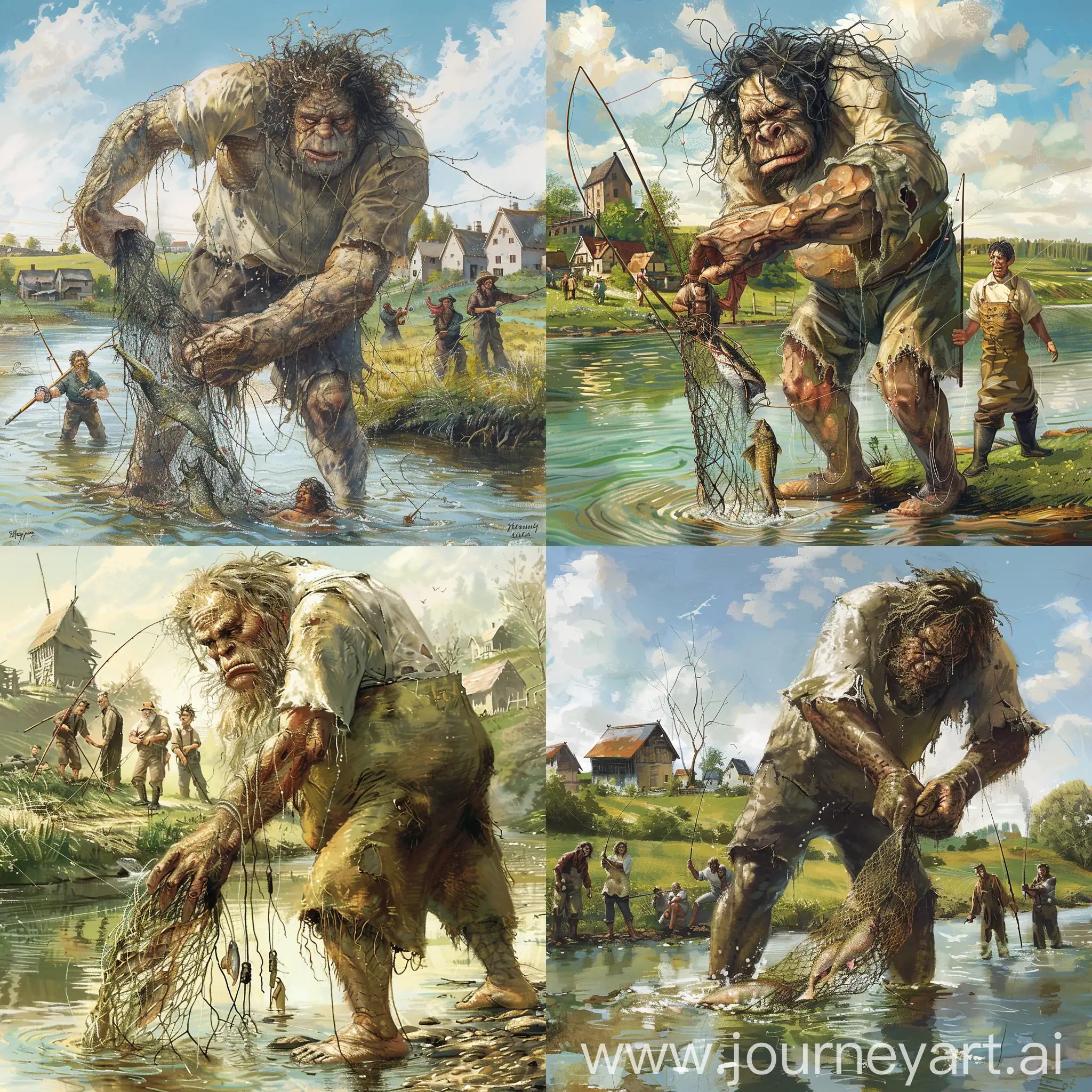 Mighty-River-Giant-Fishing-Scene-with-Discontented-Villagers