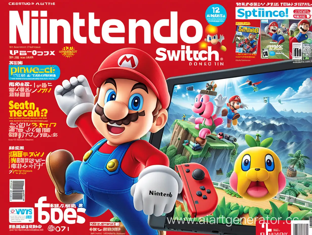 Обложка журнала про Nintendo Switch