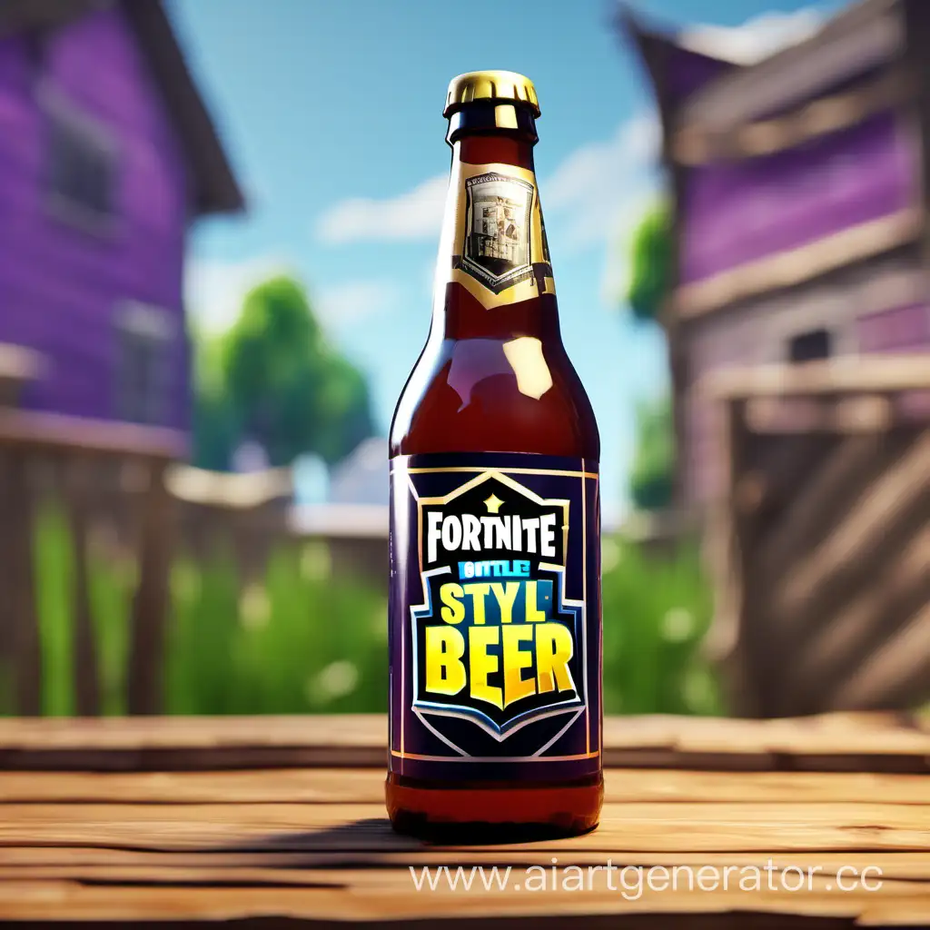 Fortnite style a bottle of beer