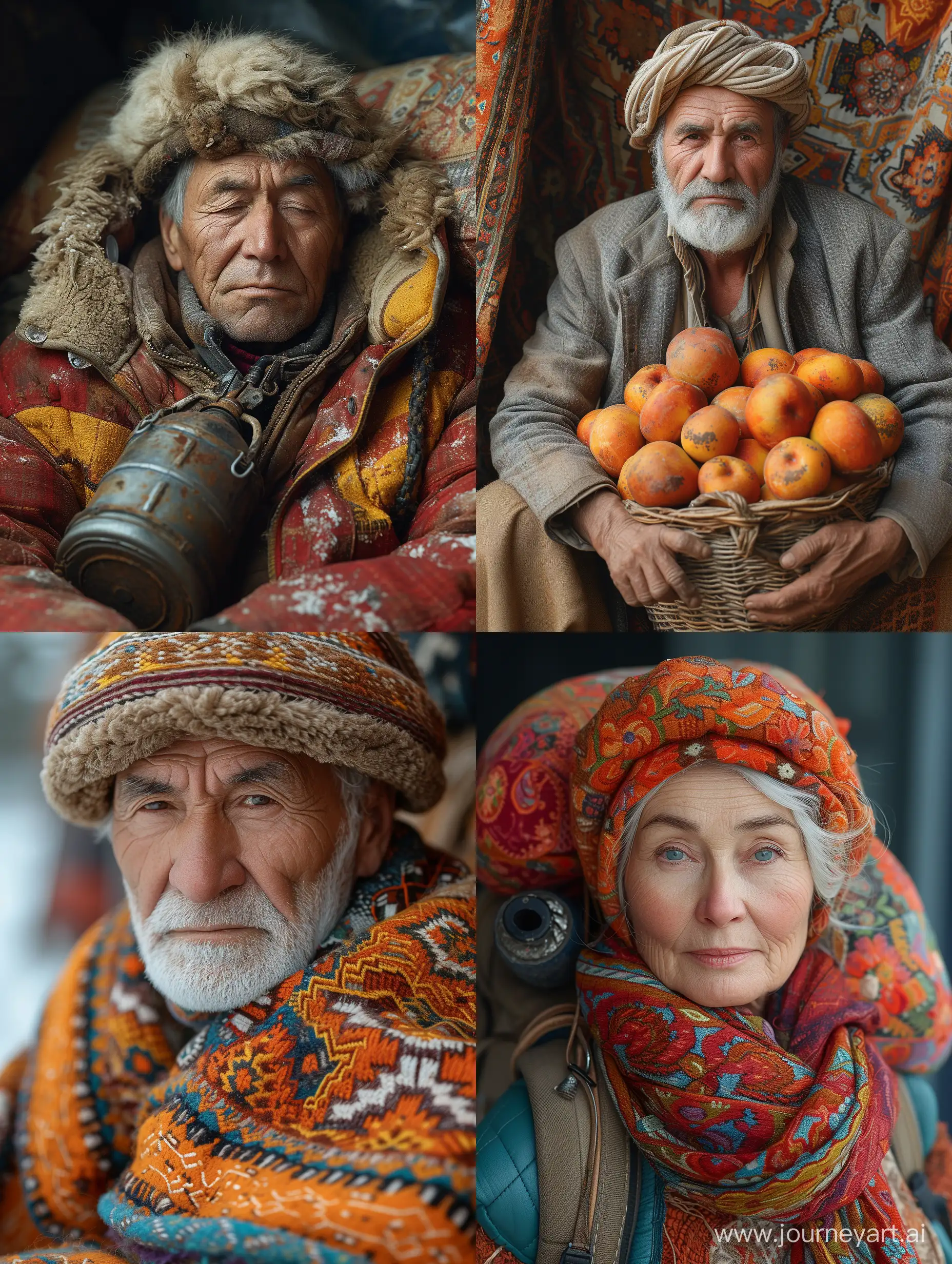 A realistic picture of uzbekistan mayjor with bad air selling the gas/ accuracy, focus, and very fine details on fabrics, skin, and skin --stylize 750 --v 6