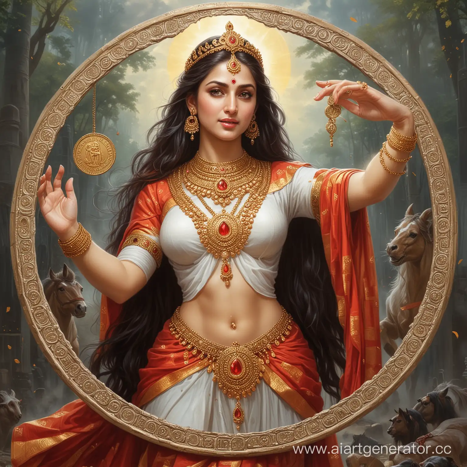 Богиня МАХАГАУРИ благословляет и укрепляет новую монету - РУБЛЬ  ЛИЛА ПОЗИТИВА.