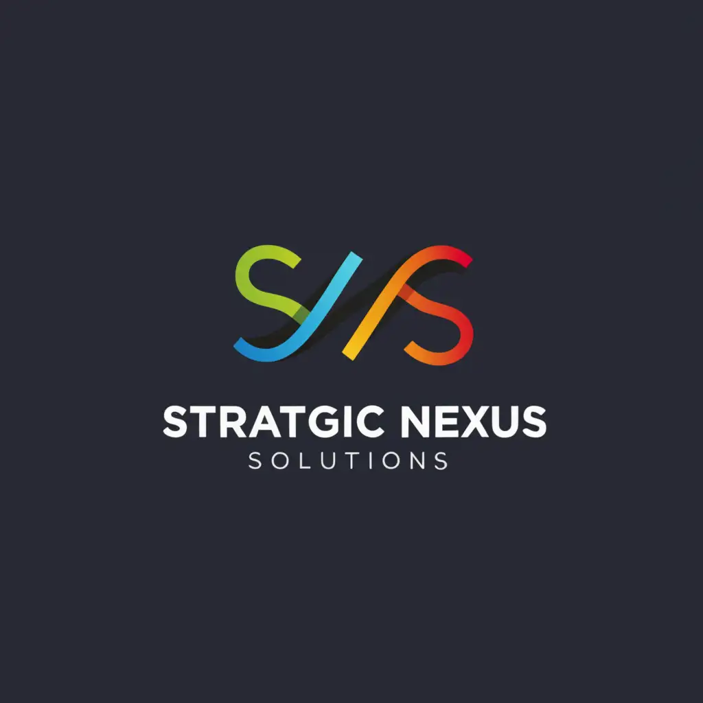 a logo design,with the text "Strategic Nexus Solutions", main symbol:Letters,Minimalistic,be used in Retail industry,clear background