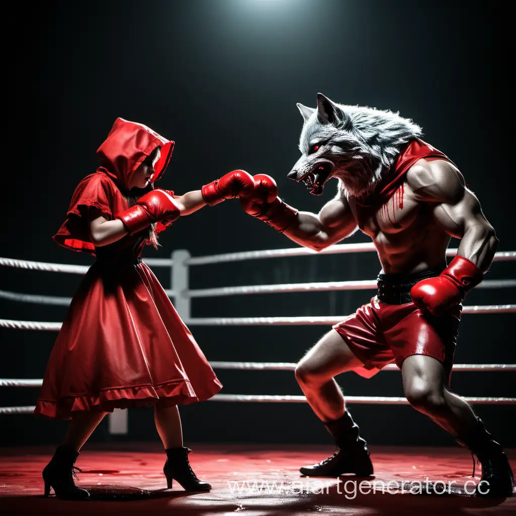 Epic-Battle-Wolf-vs-Little-Red-Riding-Hood-in-a-Bloody-Ring