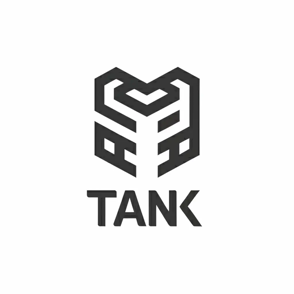 a logo design,with the text "tank", main symbol:power,complex,be used in Technology industry,clear background