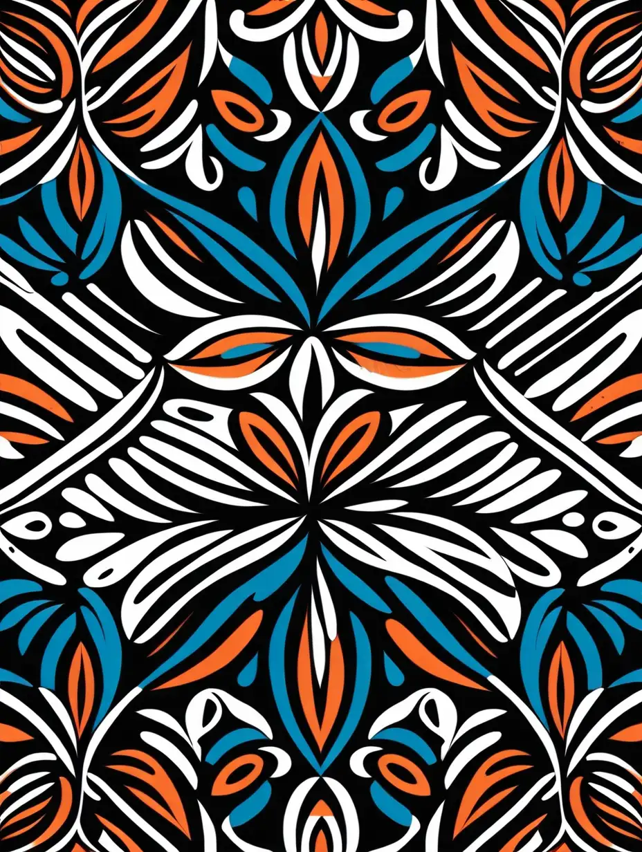 Abstract Bold Pattern with Thick Lines