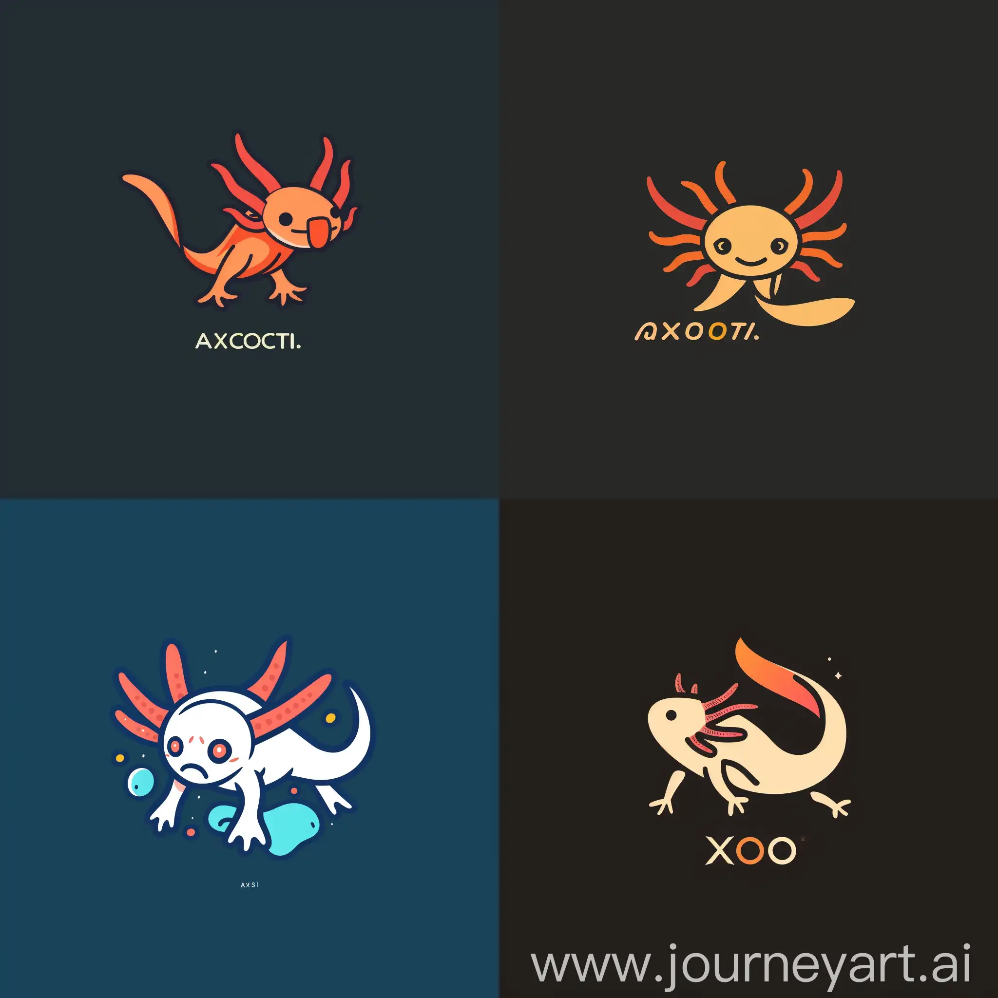 Colorful-Axolotl-Logo-Design