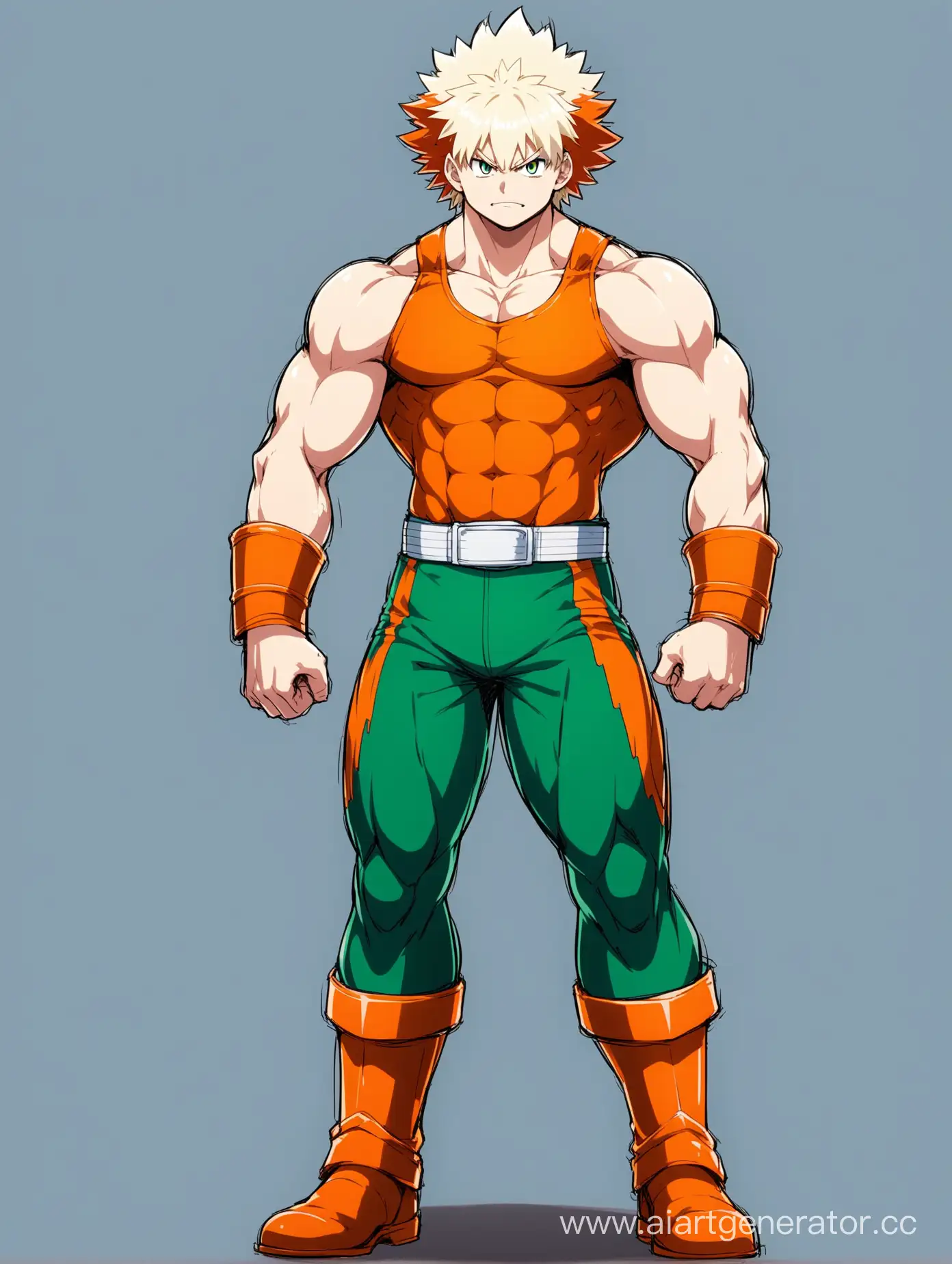 Bakugo from the anime My Hero Academy muscles
full height