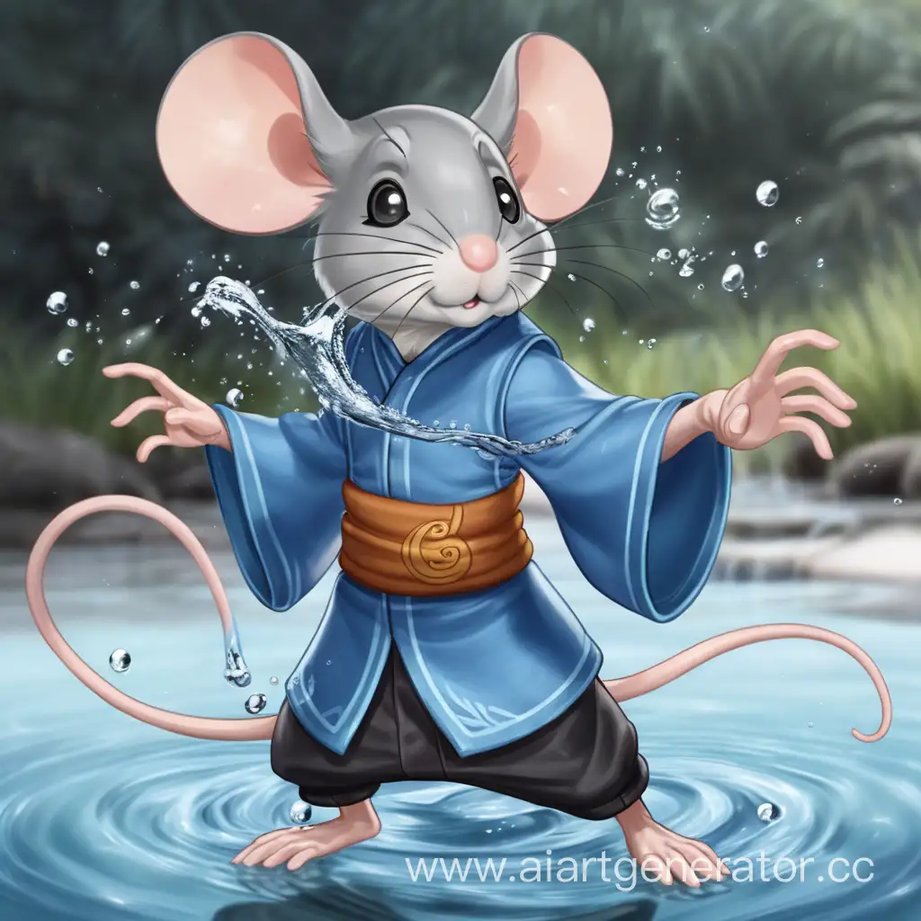 Enchanting-Mouse-Waterbender-Masterfully-Manipulating-Water-Element