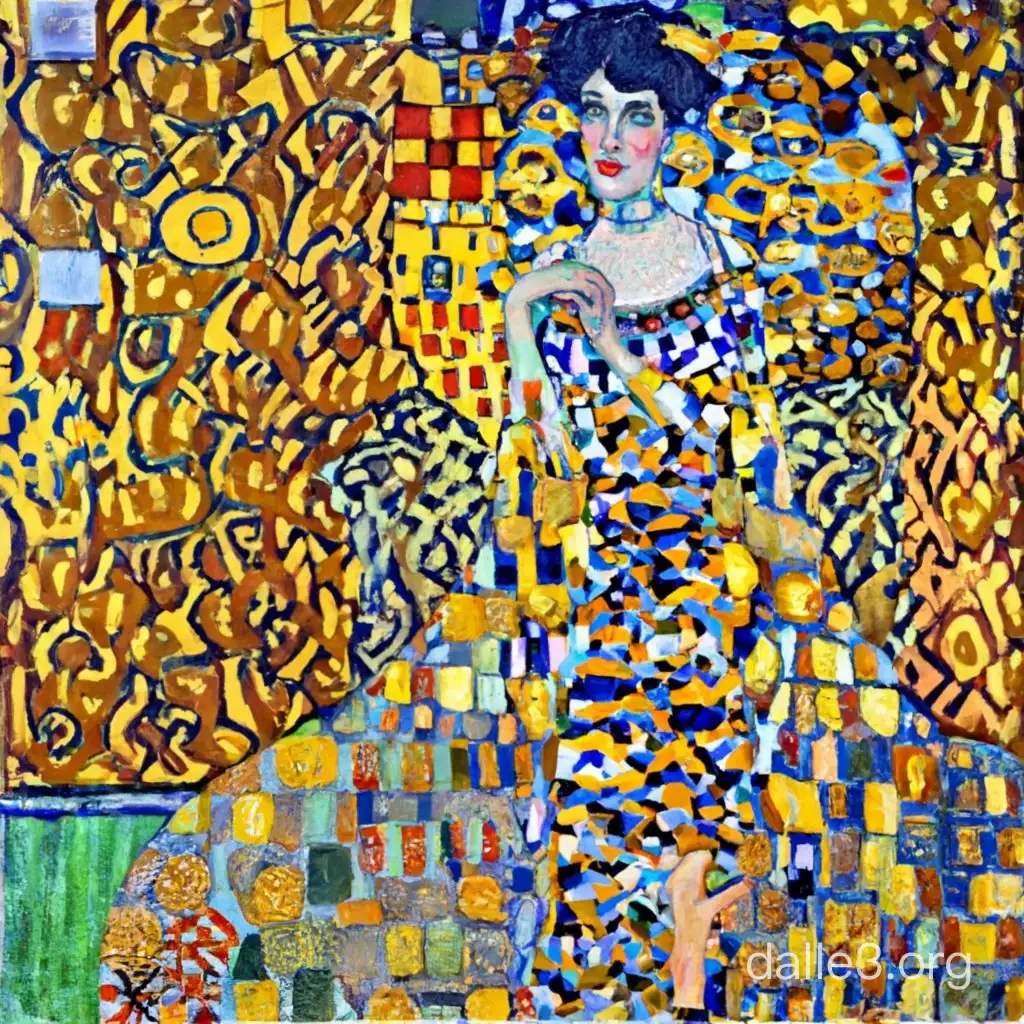 Gustav Klimt Inspired Seaside Wedding Remake | Dalle3 AI