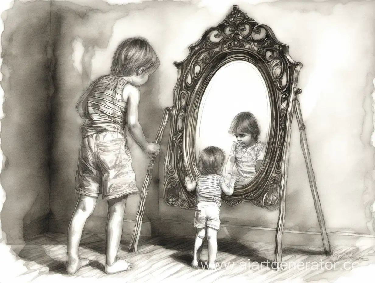 ребенок - зеркало семьи. рисунок