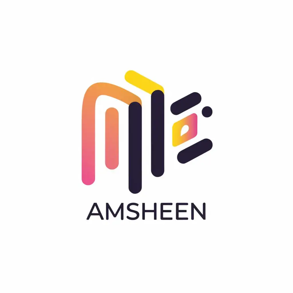 a logo design,with the text "amsheein", main symbol:digital agenda,Moderate,be used in Internet industry,clear background