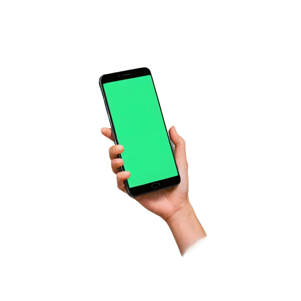 Vibrant-Green-Screen-Phone-PNG-Transforming-Digital-Projects-with-HighQuality-Transparency