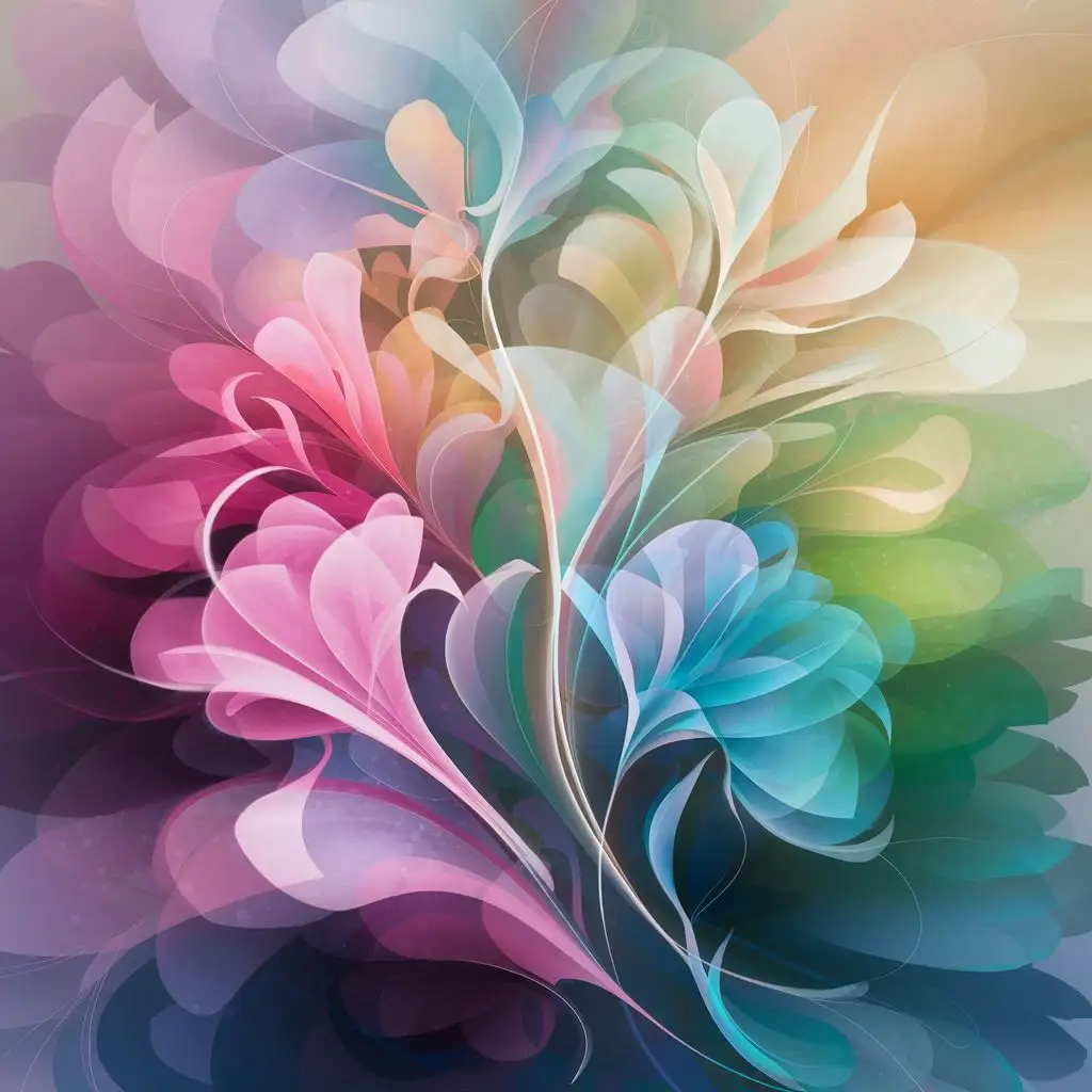 Elegant Floral Pattern Abstract Artwork