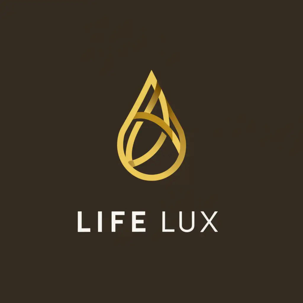 a logo design,with the text "Life Lux", main symbol:live oil,Moderate,be used in Retail industry,clear background