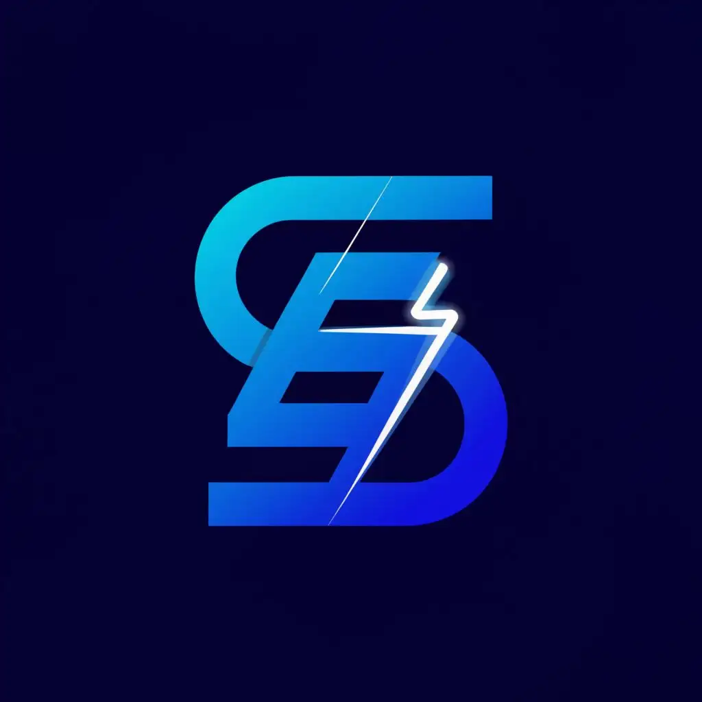 a logo design,with the text "SEG", main symbol:electrical shock surrounding SEG with modern font
use color palate  of dark blue and white,Moderate,clear background