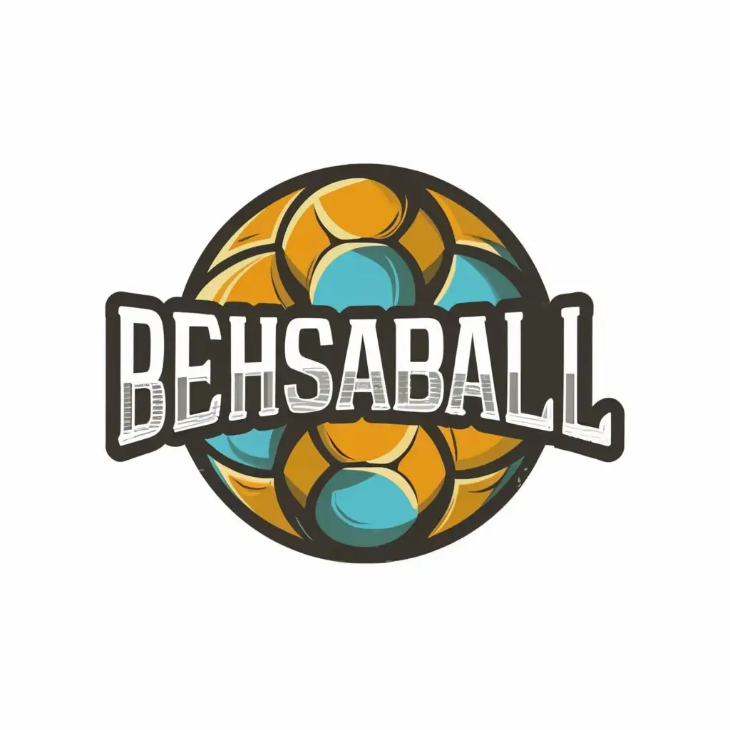 logo, A soccer ball, with the text "BEHSABALL", typography, be used in Sports Fitness industry