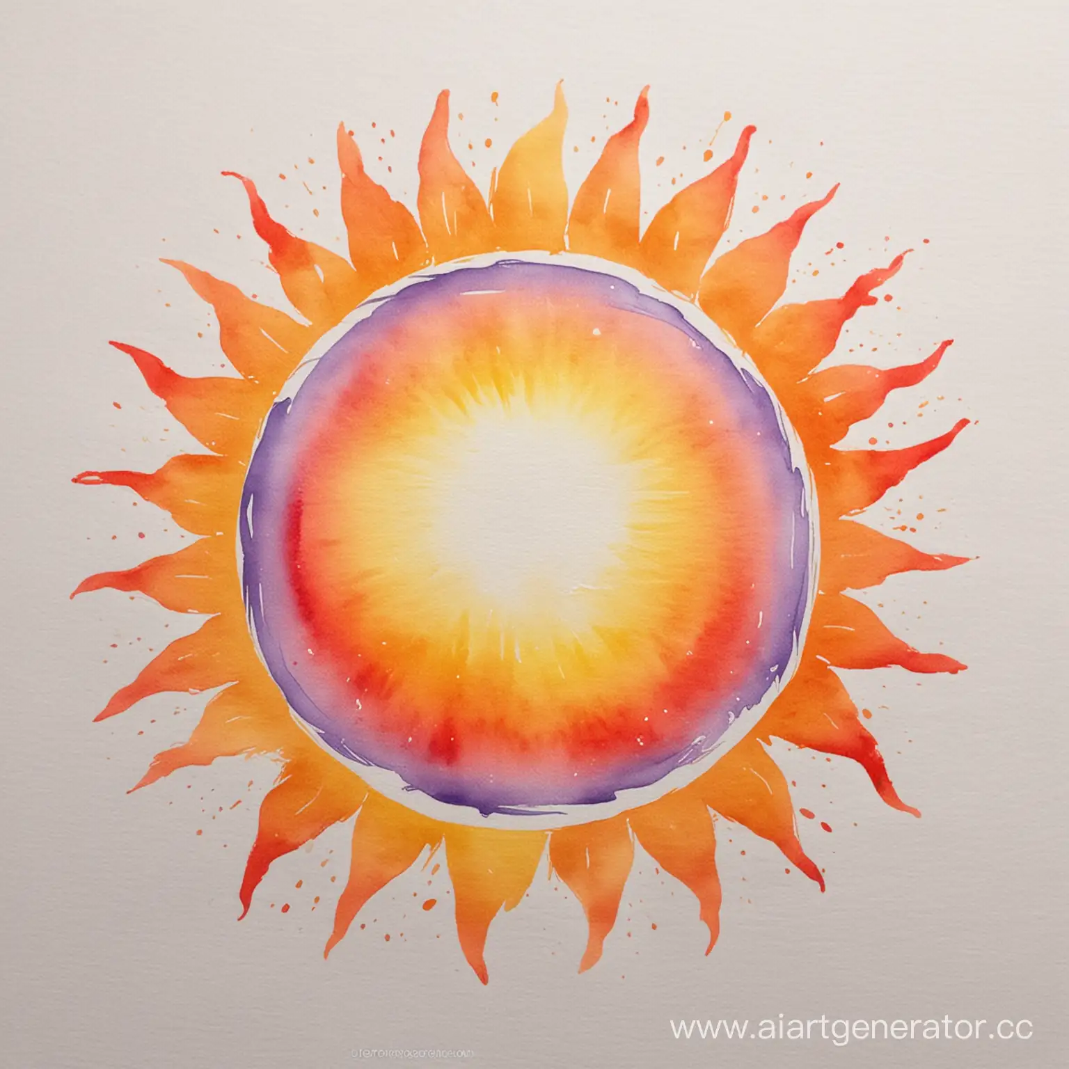 Watercolor-Sunburst-Background