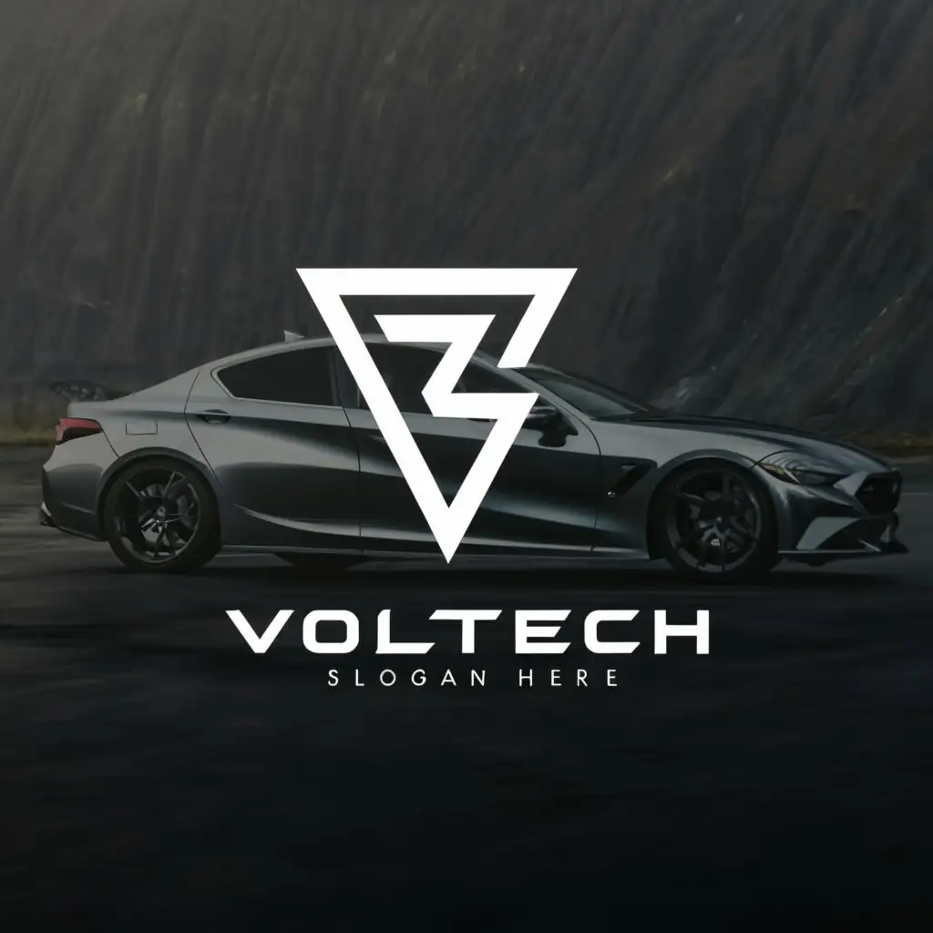 LOGO-Design-For-Voltech-Sleek-Triangle-Emblem-for-Automotive-Industry