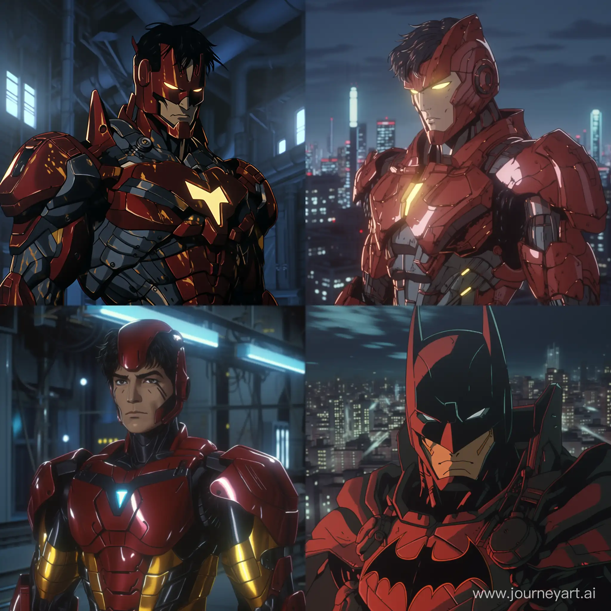 Vintage-Anime-Fusion-1980s-Batman-in-Iron-Man-Aesthetic