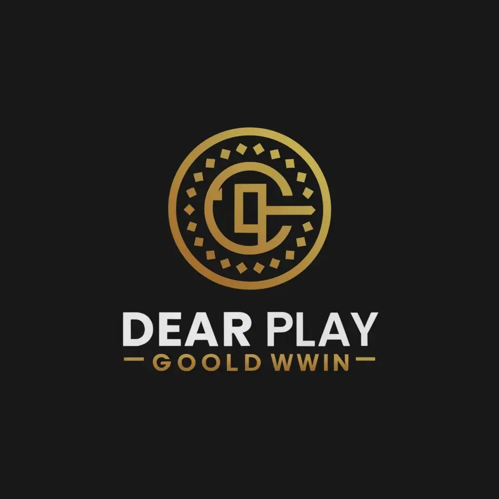 a logo design,with the text "dearplaygoldwin", main symbol:Casino,Moderate,clear background