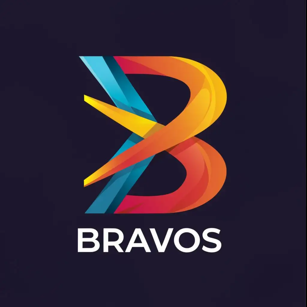 LOGO-Design-For-BRAVOS-Bold-Text-with-Dynamic-Symbol-for-the-Entertainment-Industry