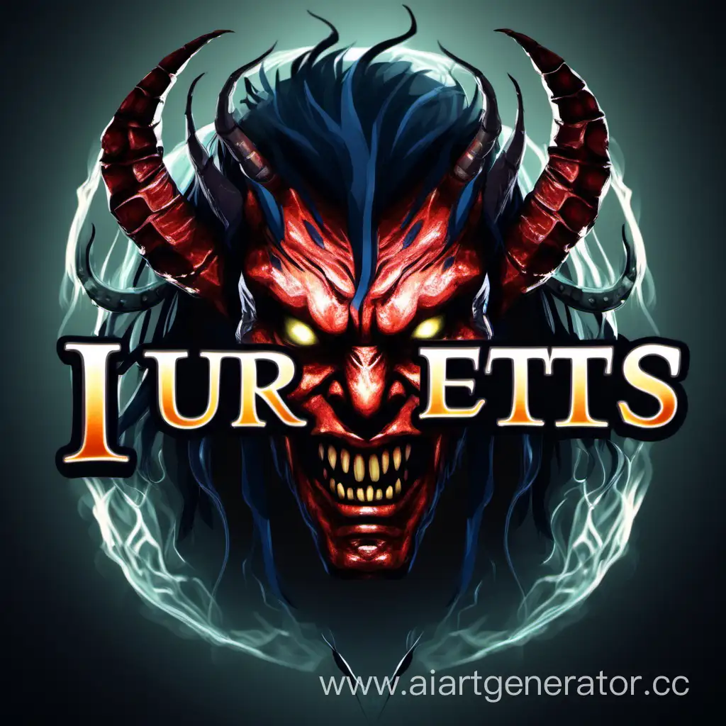 Online-Game-Avatar-Demon-Face-IURETS-Inscription