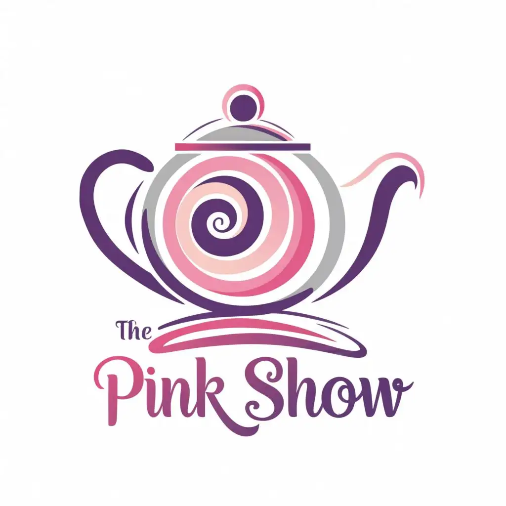 LOGO-Design-for-The-Pink-Show-Elegant-TeaThemed-Entertainment-Logo