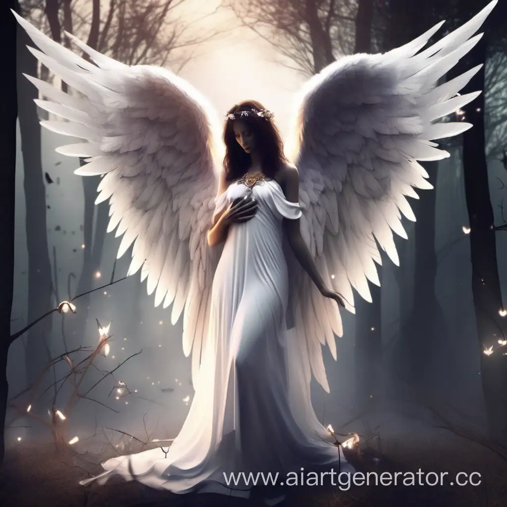 beautiful avatar for the community fallen angel with a romantic atmosphere