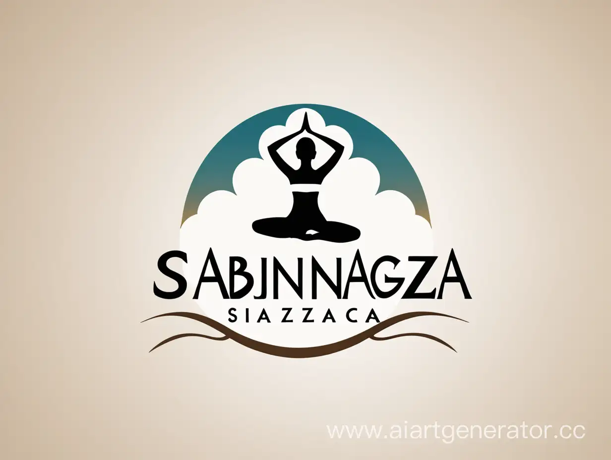 Сделай логотип "sabinagiza" связанный с йогой
