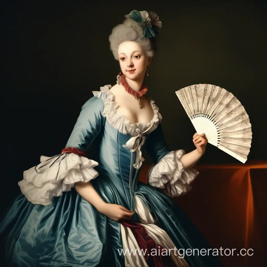 Elegant-Lady-in-18th-Century-European-Style-with-Fan