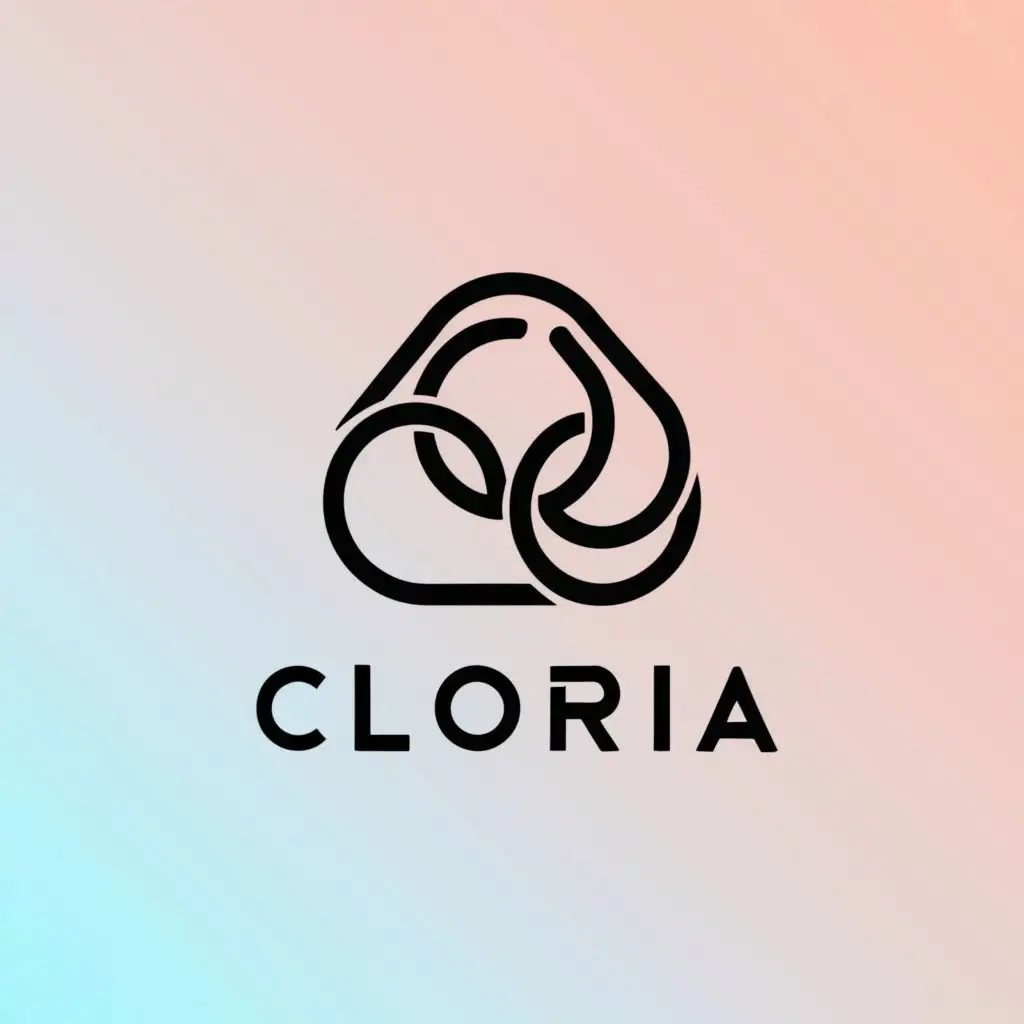 LOGO-Design-For-Cloria-Elegant-Typography-with-Fashionable-Silhouette-on-a-Clean-Background