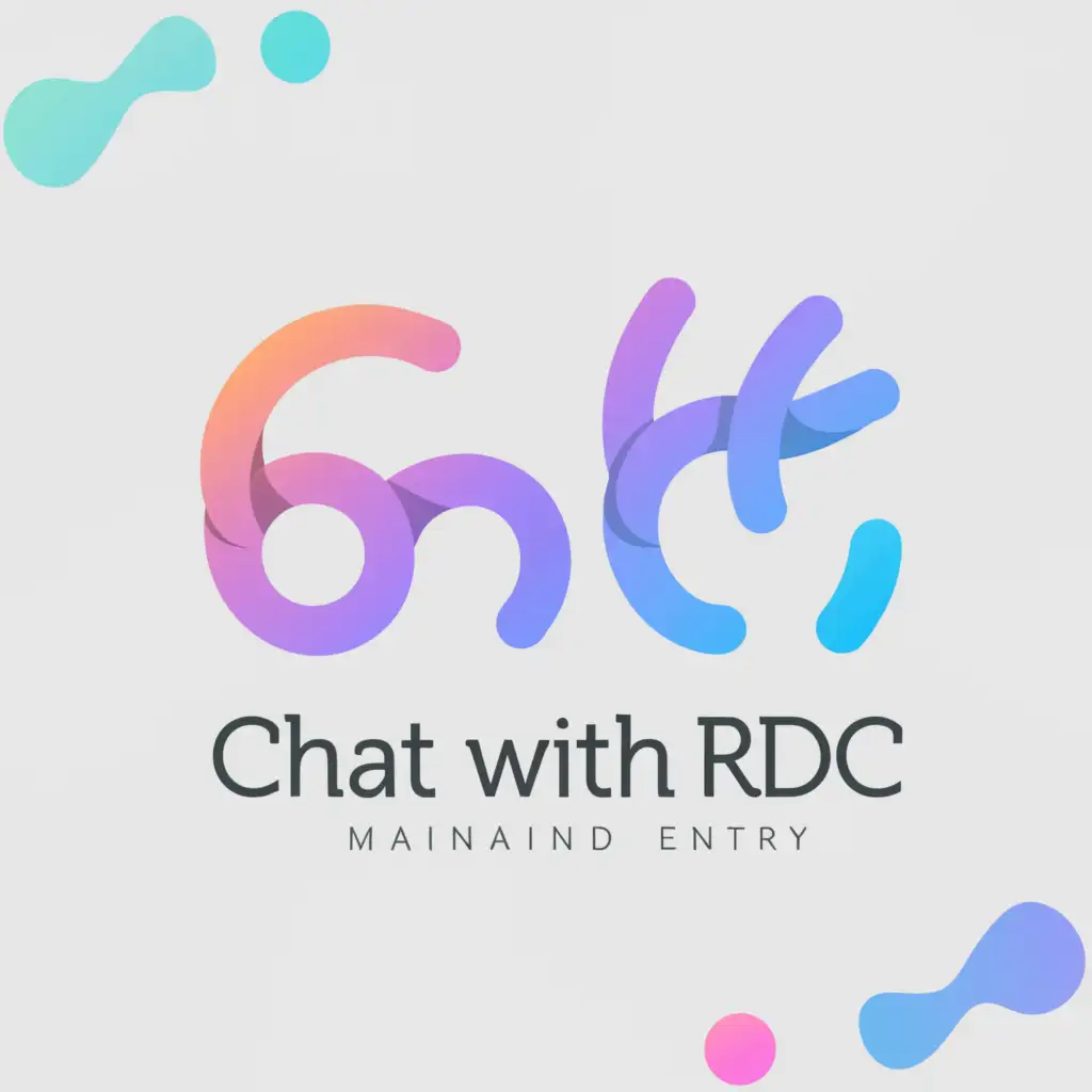 a logo design,with the text 'Chat with RDC Maintain Entry', main symbol:web maintain,Moderate,clear background: light gray