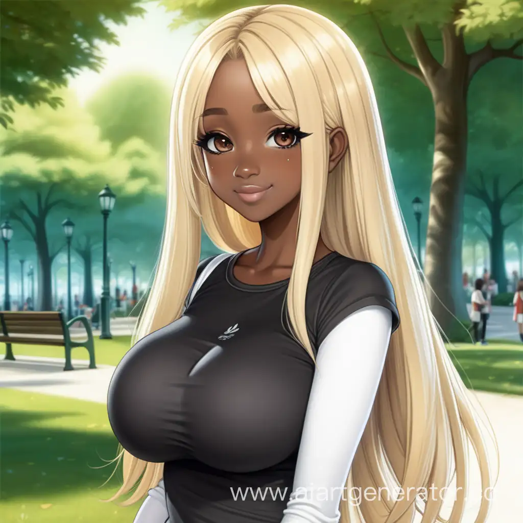 Charming-Anime-Girl-with-Blonde-Hair-in-Park