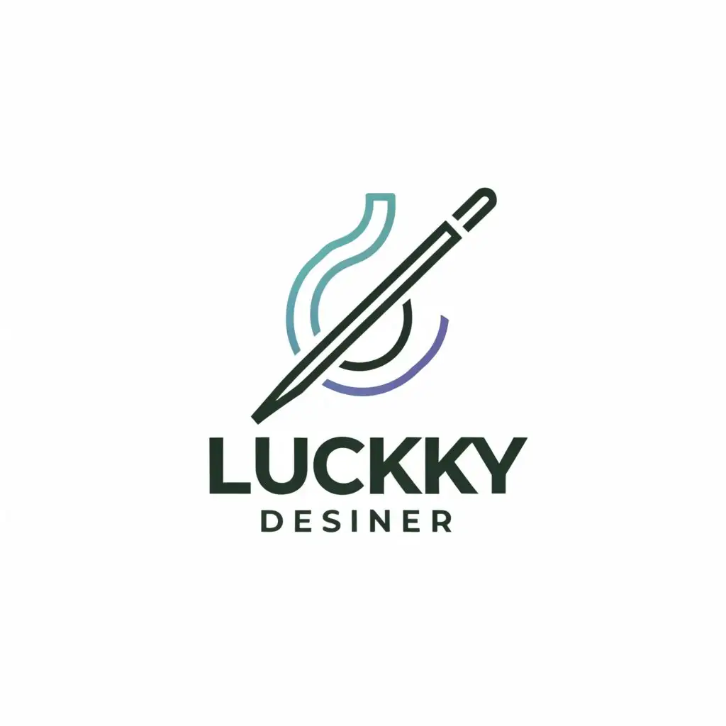 a logo design,with the text "Lucky Designer", main symbol:designer,Moderate,be used in Internet industry,clear background