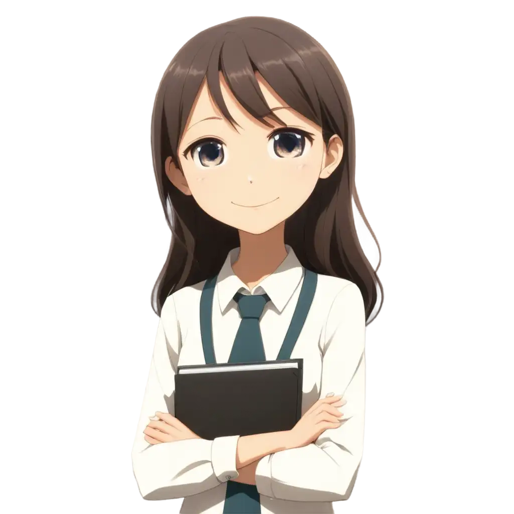 Adorable-Anime-Female-Teacher-PNG-Image-for-Engaging-Visual-Content