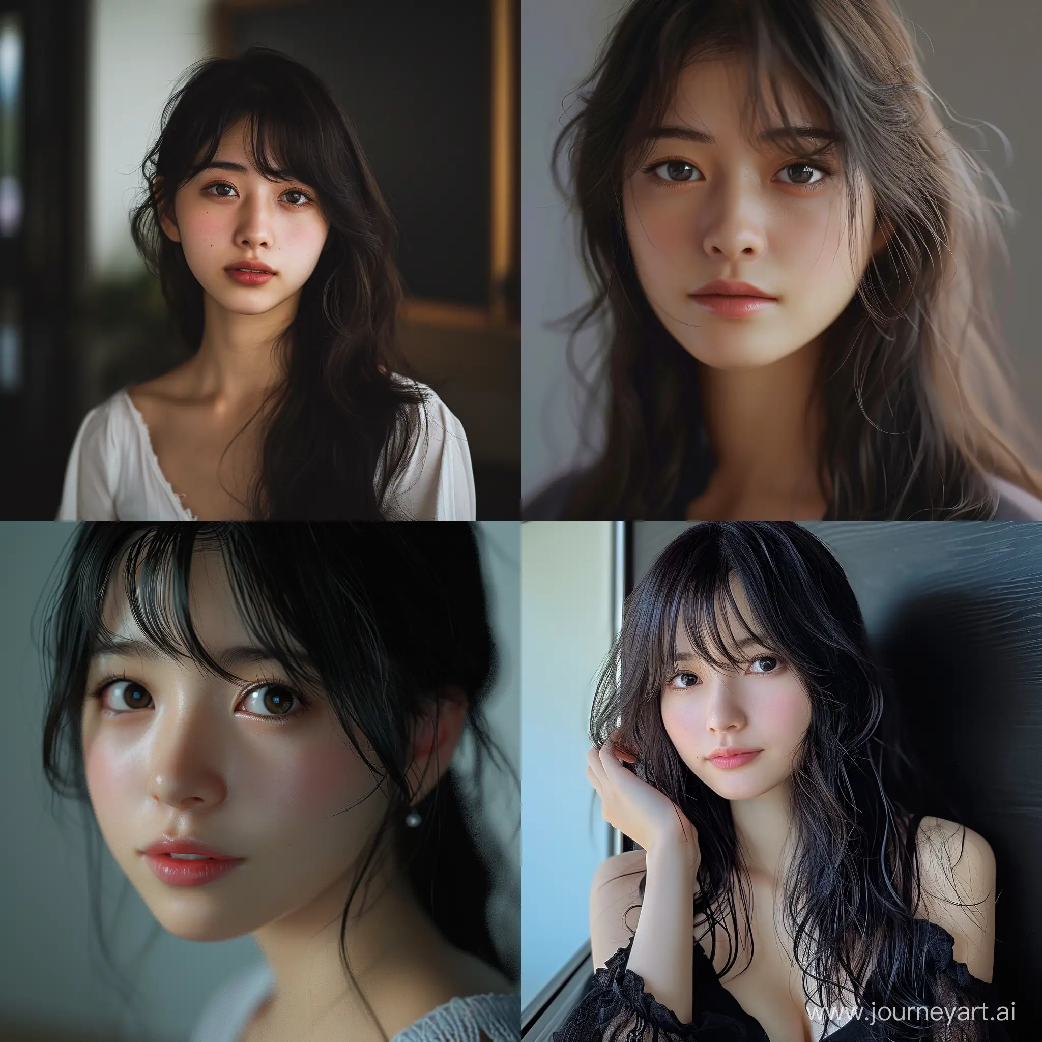 Insta girl, 25 years, asian, Japan, reallife photo, 8k, realistic, no blur background --v 6