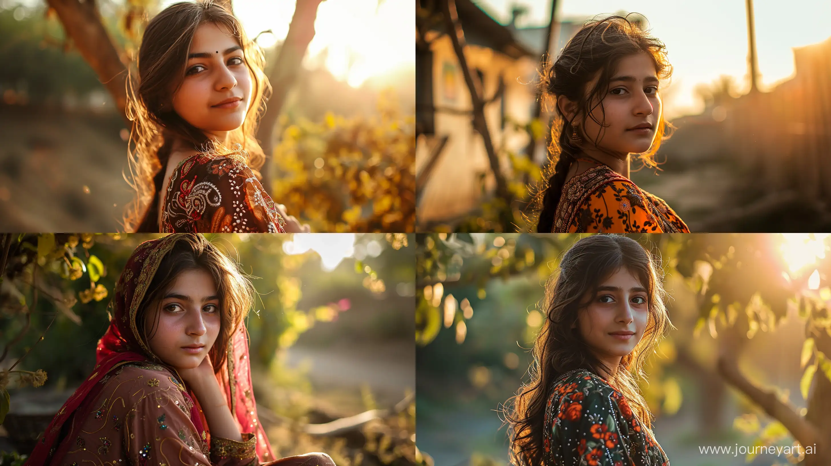 Sunkissed-Pakistani-Teenage-Girl-in-Traditional-Dress-Photorealistic-Selfie-at-Noon