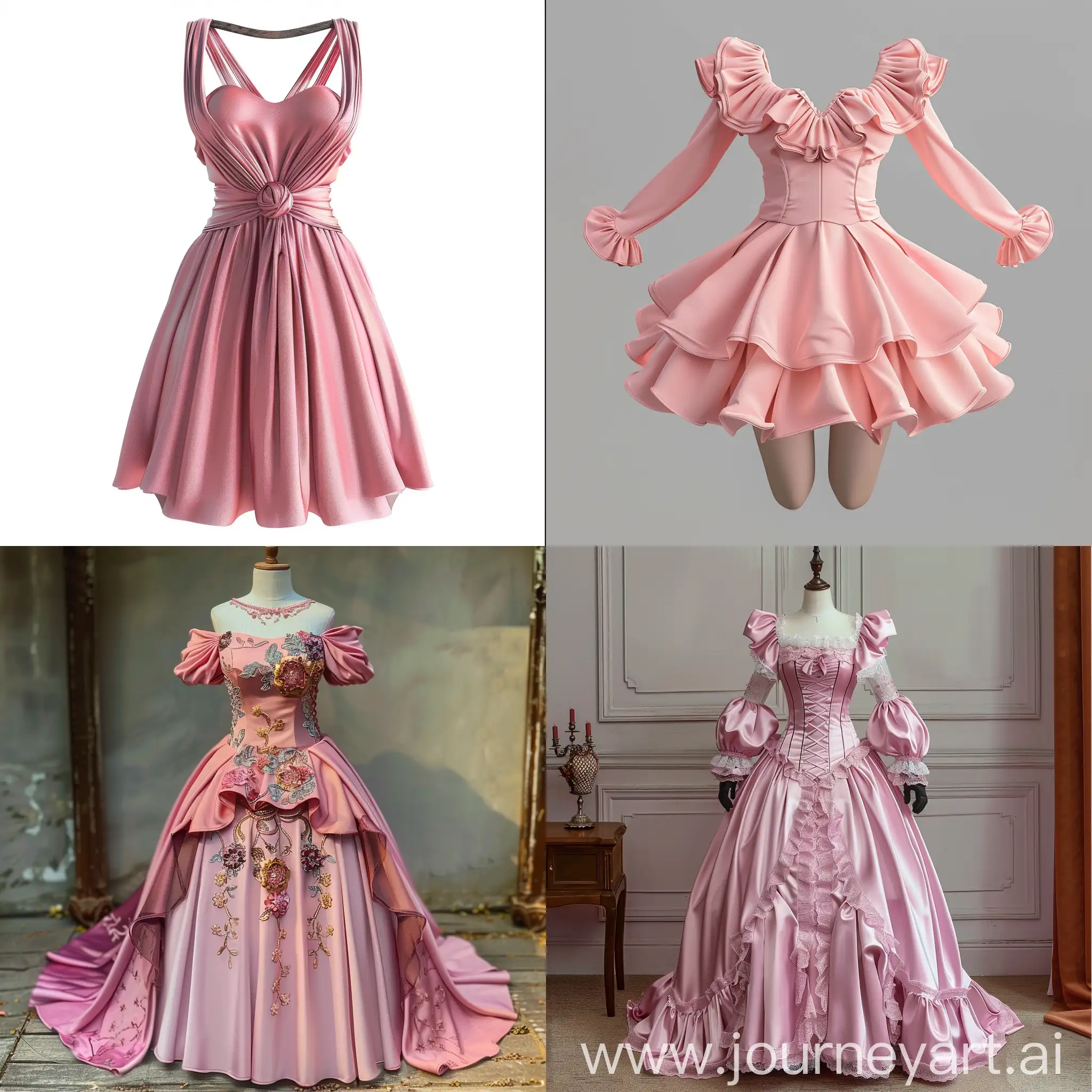Female adult selphie dress Pink realistic
