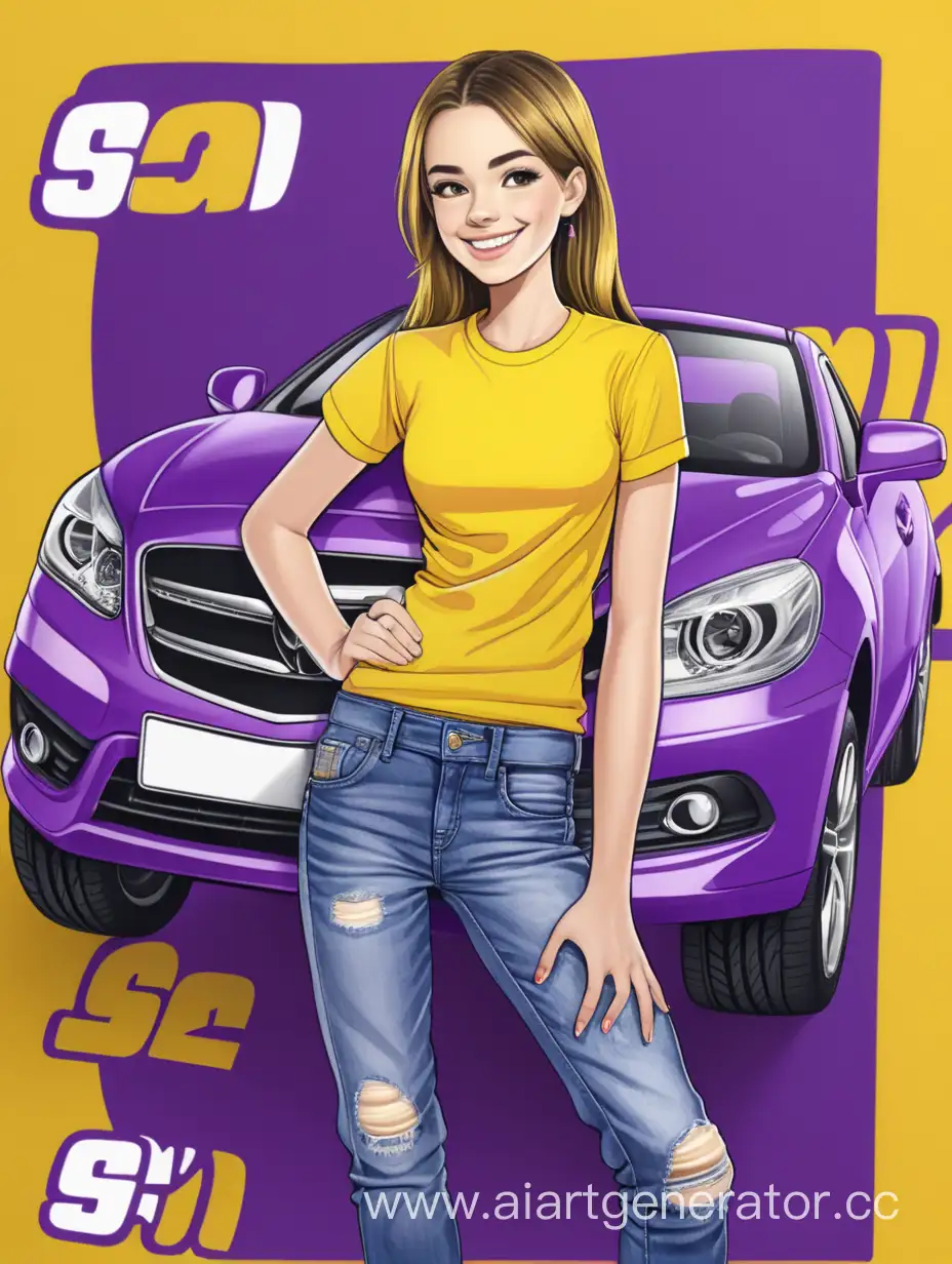 Cheerful-Fashionable-Auto-Parts-Consultant-in-YellowPurple-Tones