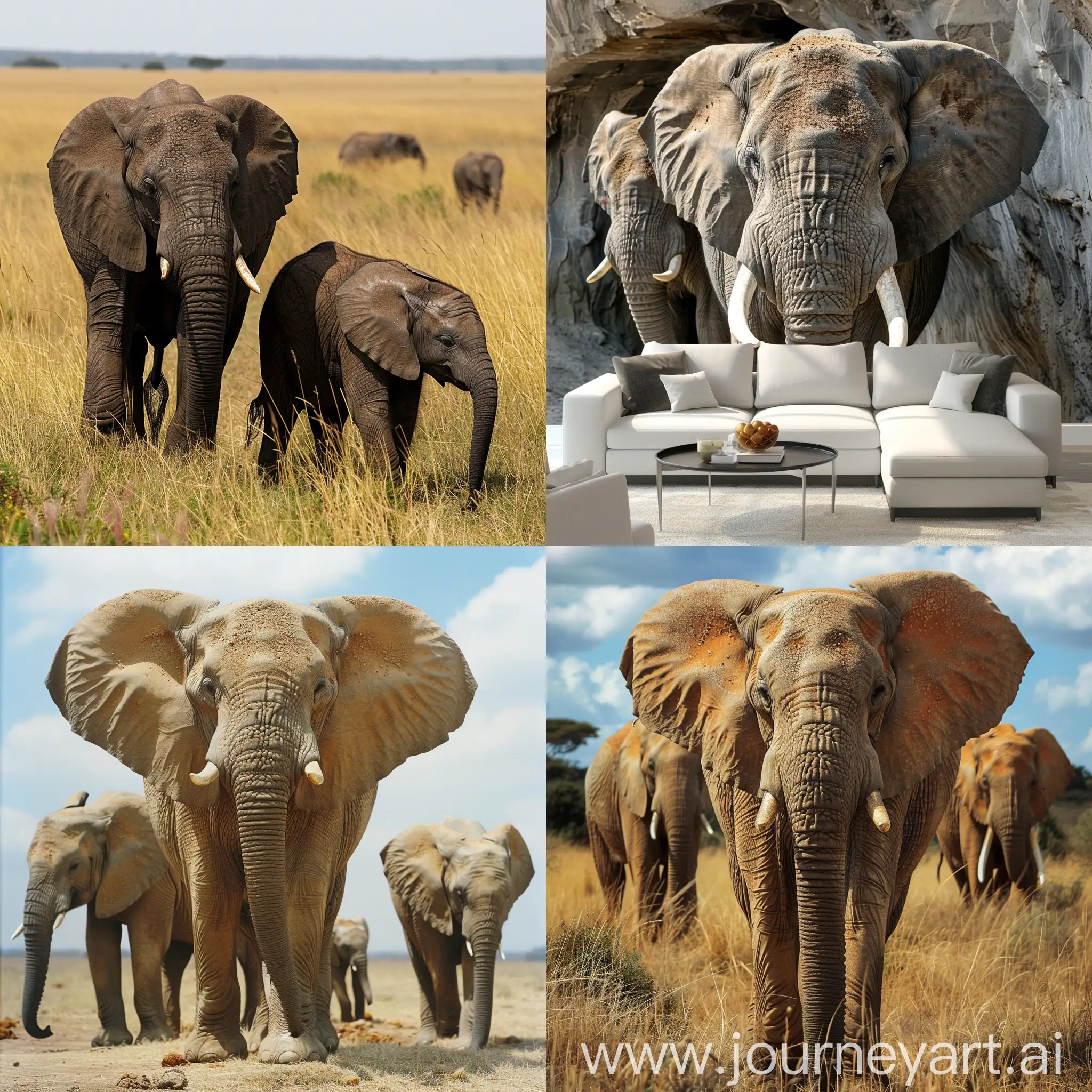 Majestic elephants: embody strength, wisdom, unique beauty. Gentle giants, symbols of resilience, intelligence, and grace in the natural world.