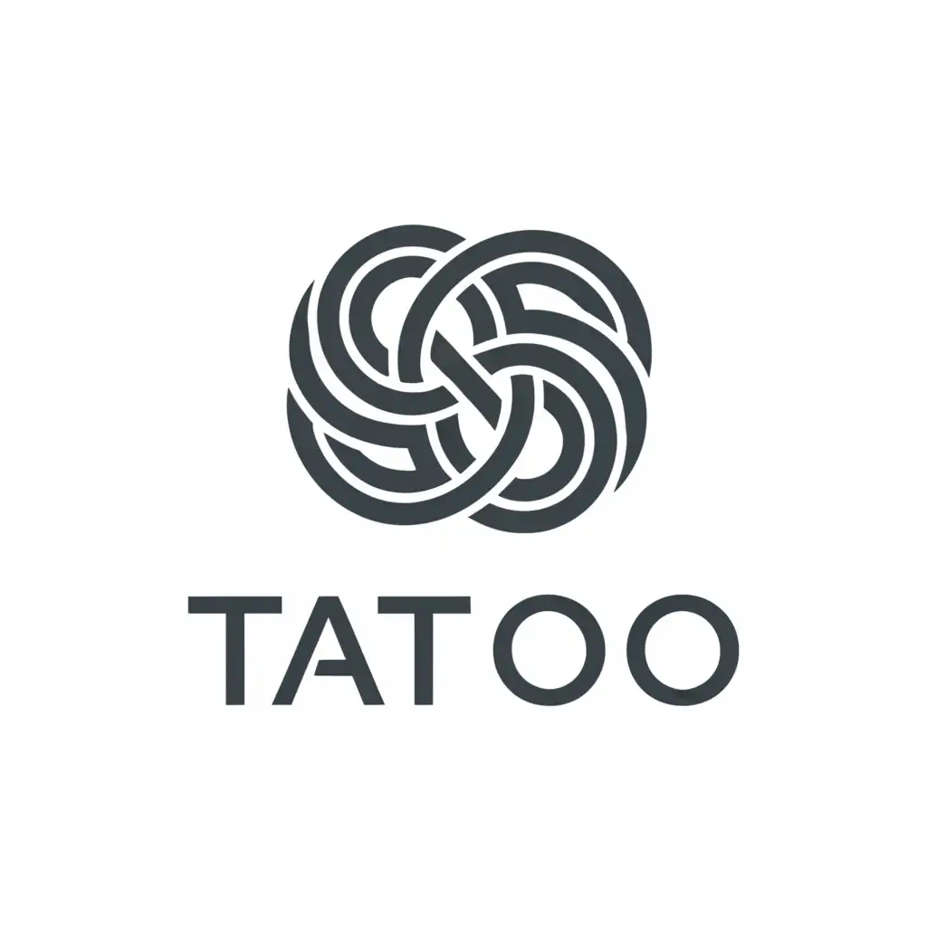 a logo design,with the text "tatoo", main symbol:Binary star system,complex,be used in Internet industry,clear background