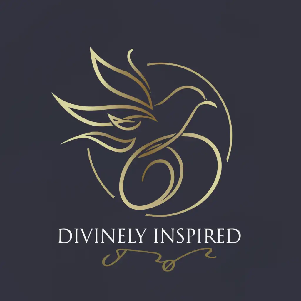 a logo design,with the text "Divinely Inspired", main symbol:D 
I,Moderate,be used in Beauty Spa industry,clear background